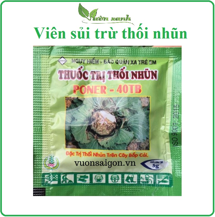 Viên sủi trừ thối nhũn chuyên dùng cho hoa lan dạng vien sủi 5gr/ viên