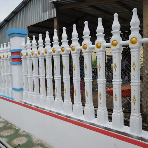 Khuôn hàng rào hoa chìm 130cm