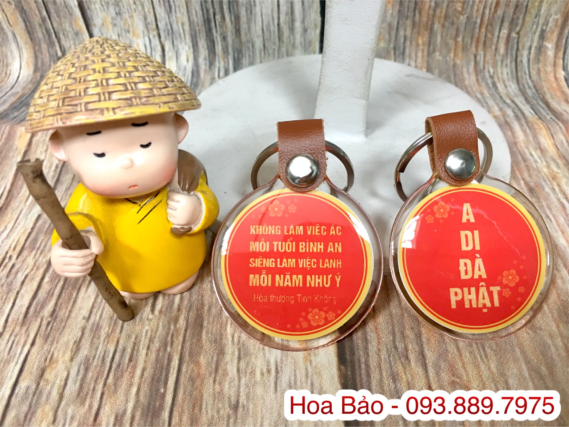 MÓC KHÓA CHỮ A DI ĐÀ PHẬT - SIÊU DỄ THƯƠNG