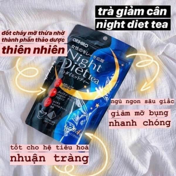[Hoàn Tiền 8%]Trà giảm cân Night Diet Tea Nhật Bản Orihiro