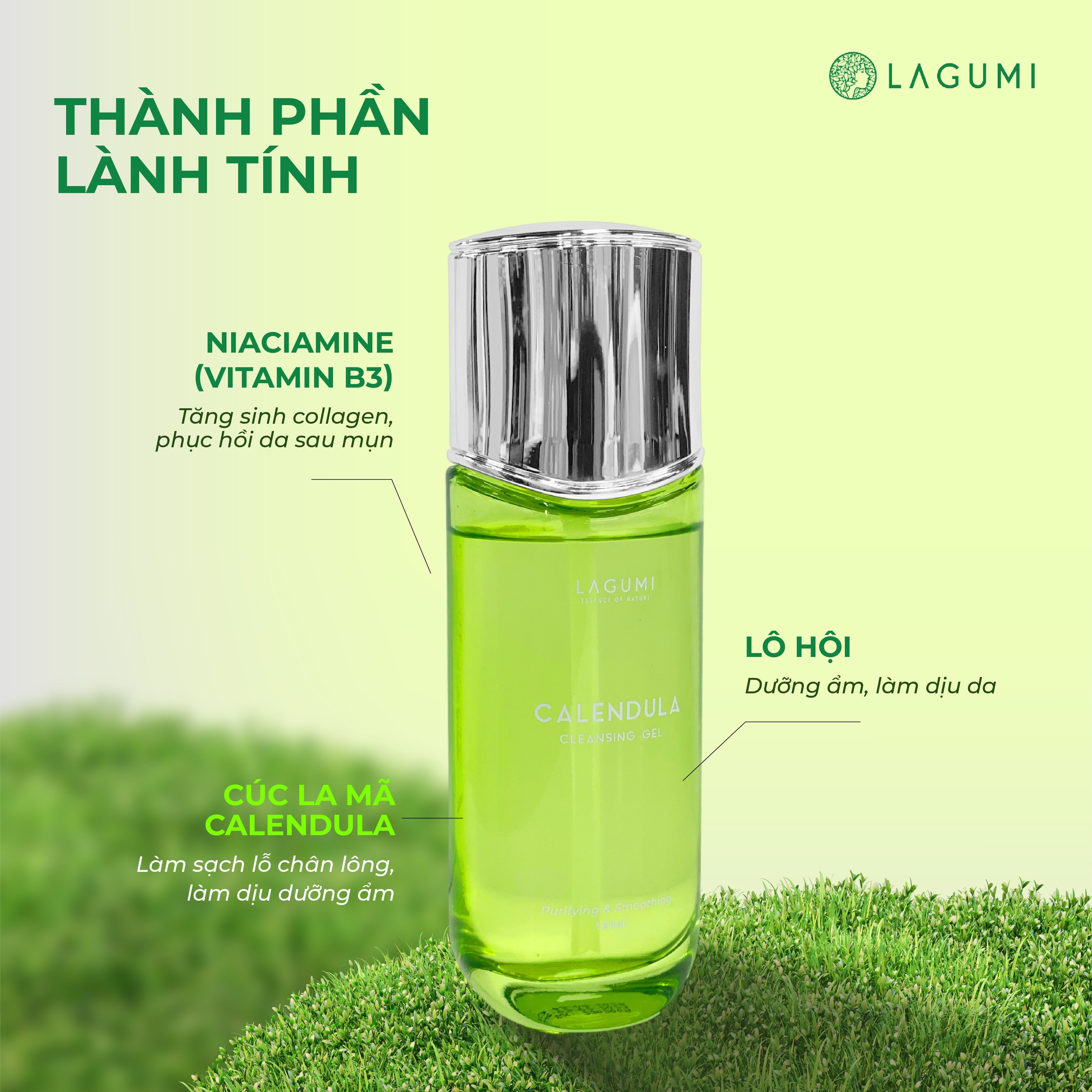 Sữa rửa mặt sạch sâu ngừa mụn Lagumi Calendula Cleansing Gel 100ml | Lazada.vn