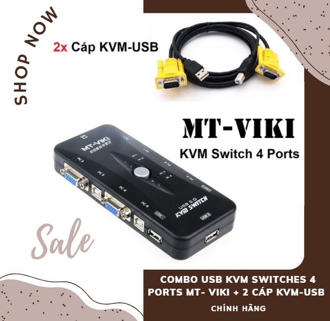 KVM switch 4 port usb