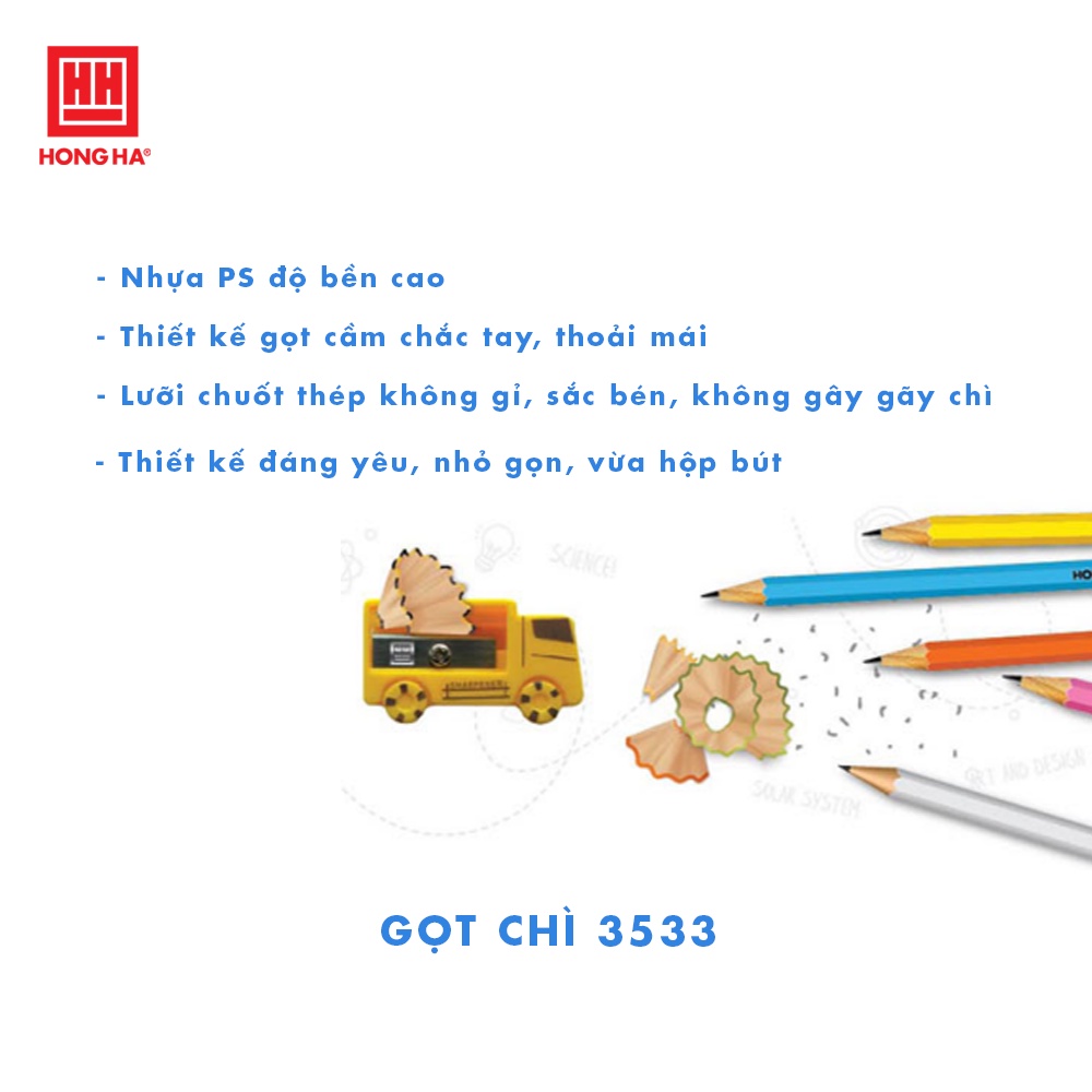 Combo 6 cái gọt chì hình xe Hồng Hà SP-04 (3533)