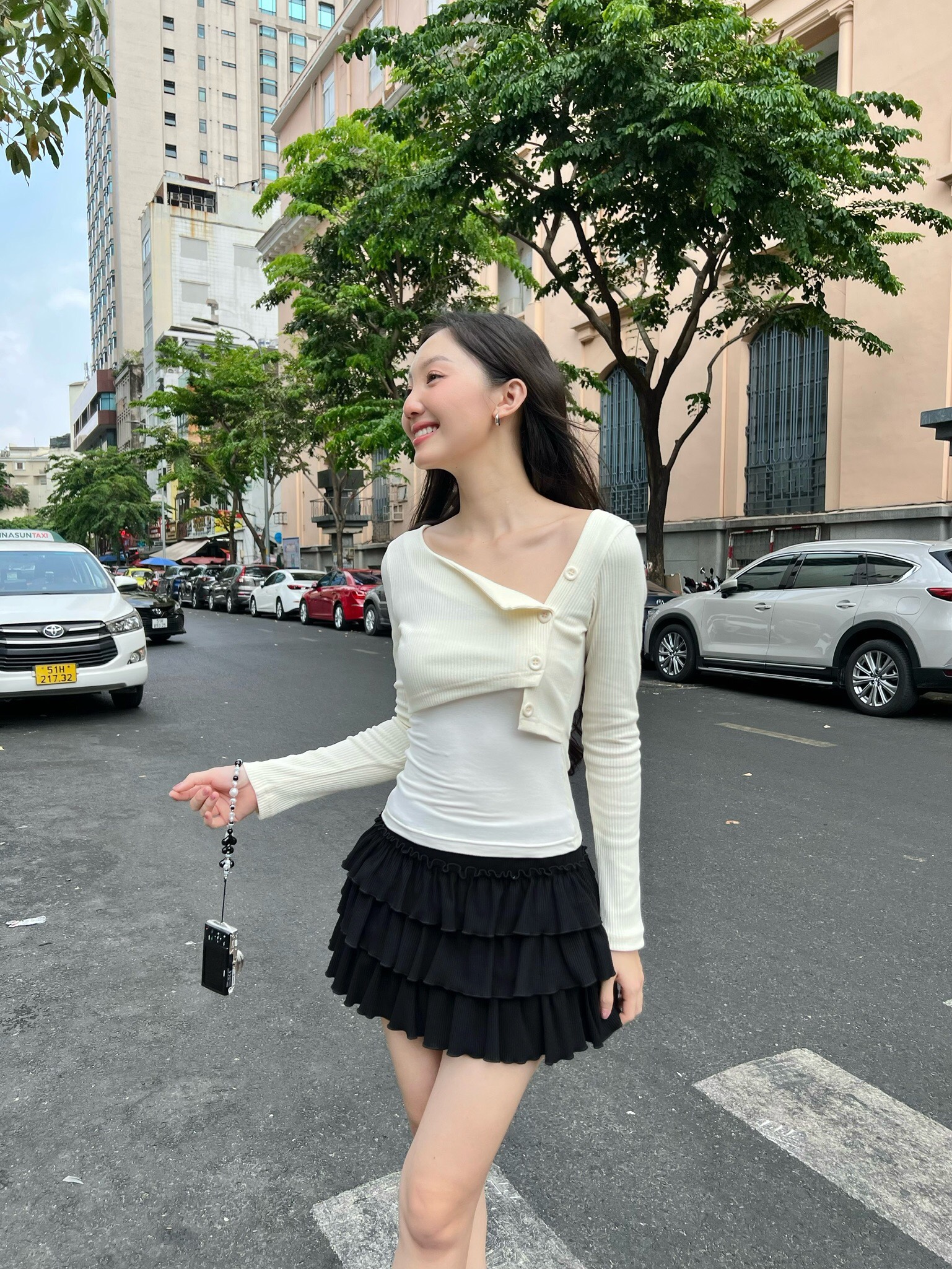 MÌ - ÁO KIỂU TAY DÀI - IBI TOP