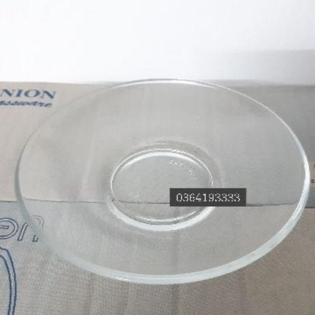 Set of 6 Glass Plates for Cups and Glasses 13cm Glazz Home High Quality Products