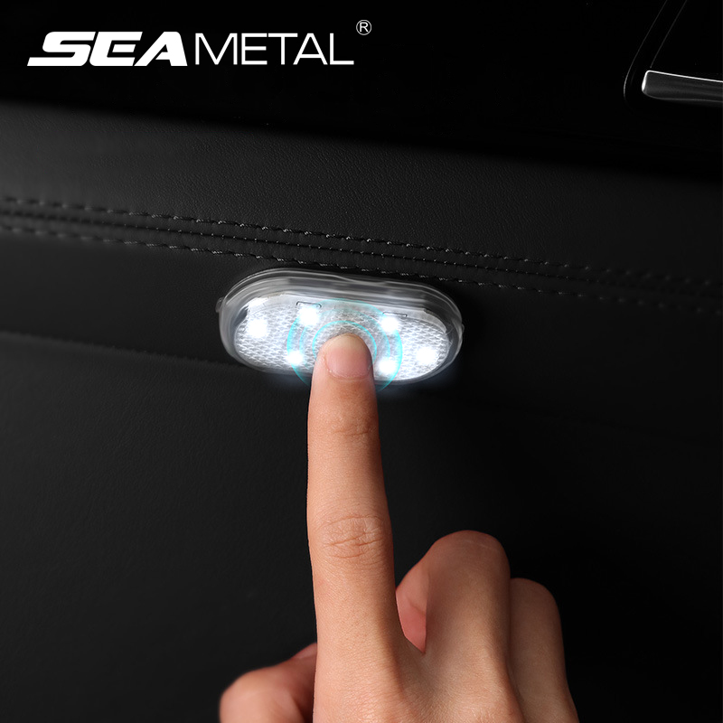 1 Cái Đèn Led Cảm Ứng Mini Cho Xe Hơi Đèn Đọc Sách Gắn Trần Nội Thất Ô Tô Không Dây