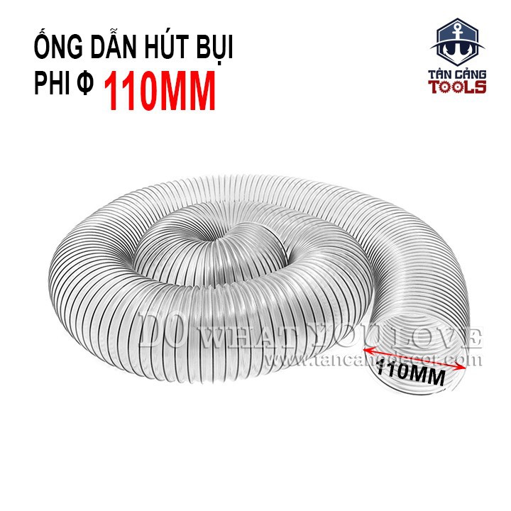 Ống Dẫn Hút Bụi Lõi Thép Phi 110 - 1 Mét