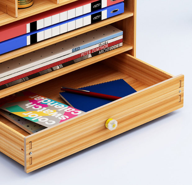 Kệ Sách Gỗ Mini Để Bàn Làm Việc