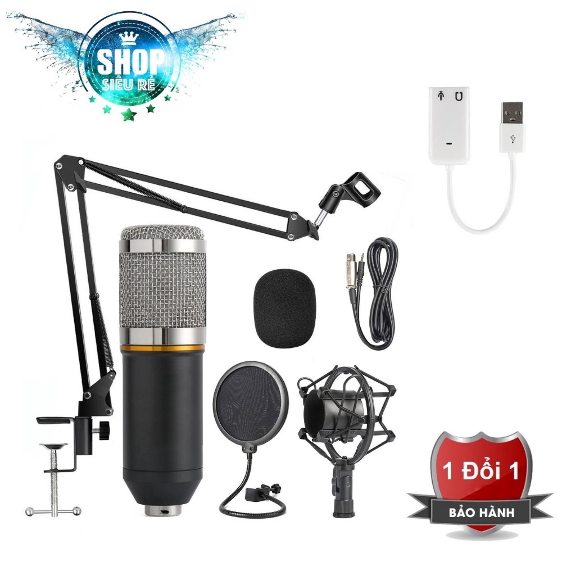 Micro thu âm được ưa chuộng nhất hiện nay BM 800 kèm bộ phụ kiện cao cấp