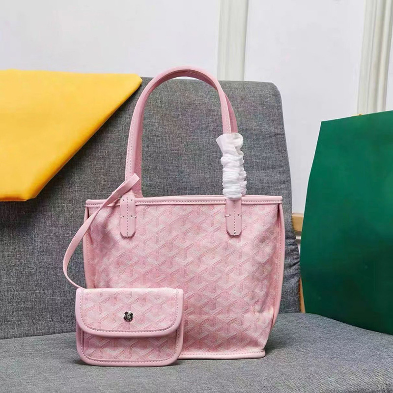 Lzd túi mua sắm răng chó hai mặt hoa nhỏ mini túi tote tote túi xách một vai dưới giỏ rau