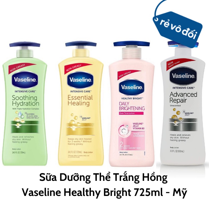 [HCM]Dưỡng thể Vaseline 725ml MỸ