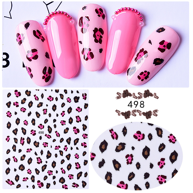 Sticker 3D | Da Beo & Bò Sữa | Hình Dán Móng Tay
