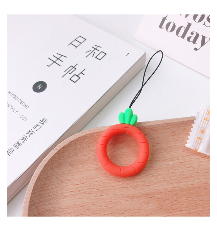 Wire phone with hook round silicon material cartoon motifs cute-Beyou