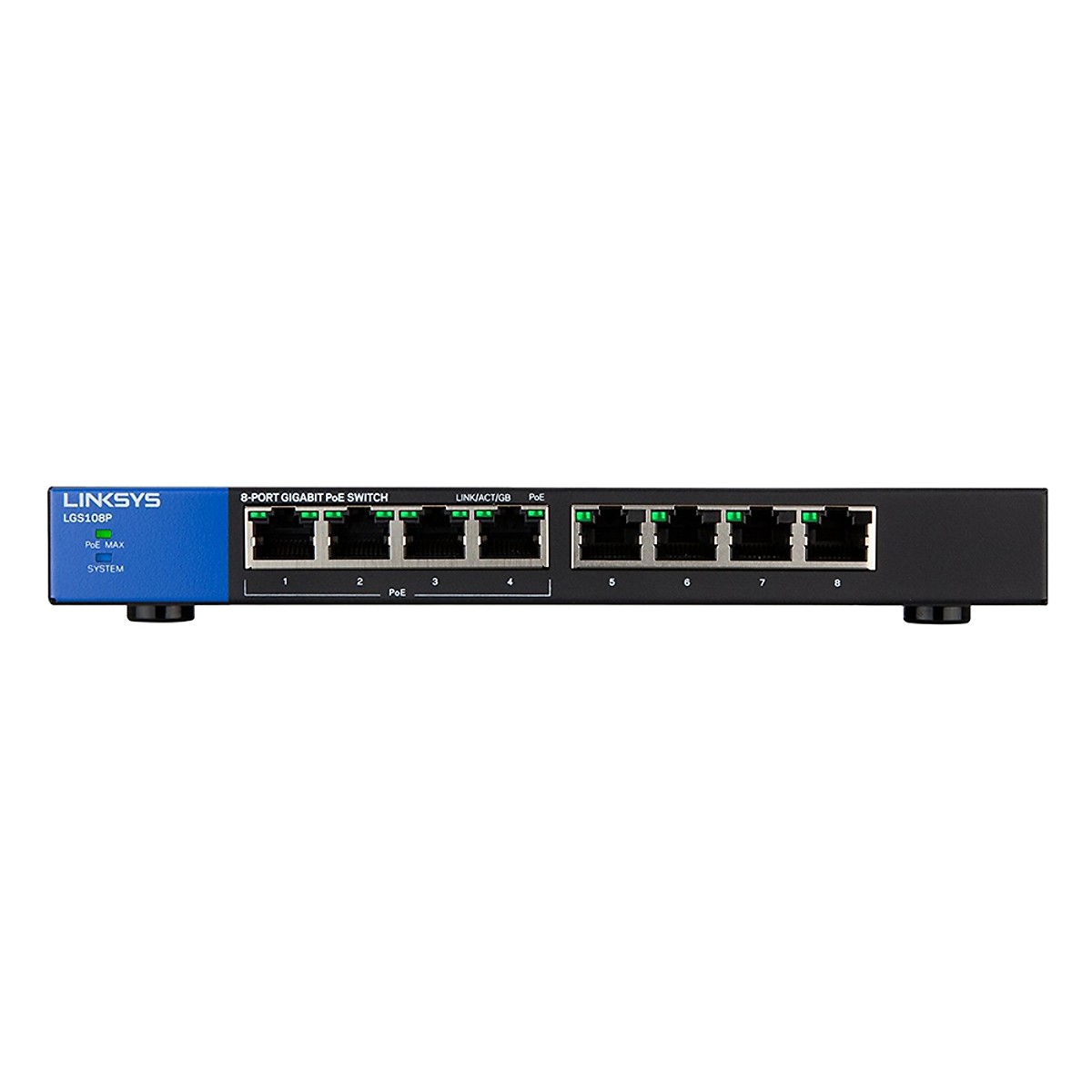 Switch LINKSYS LGS108P 8 cổng Gigabit, Hỗ trợ PoE+