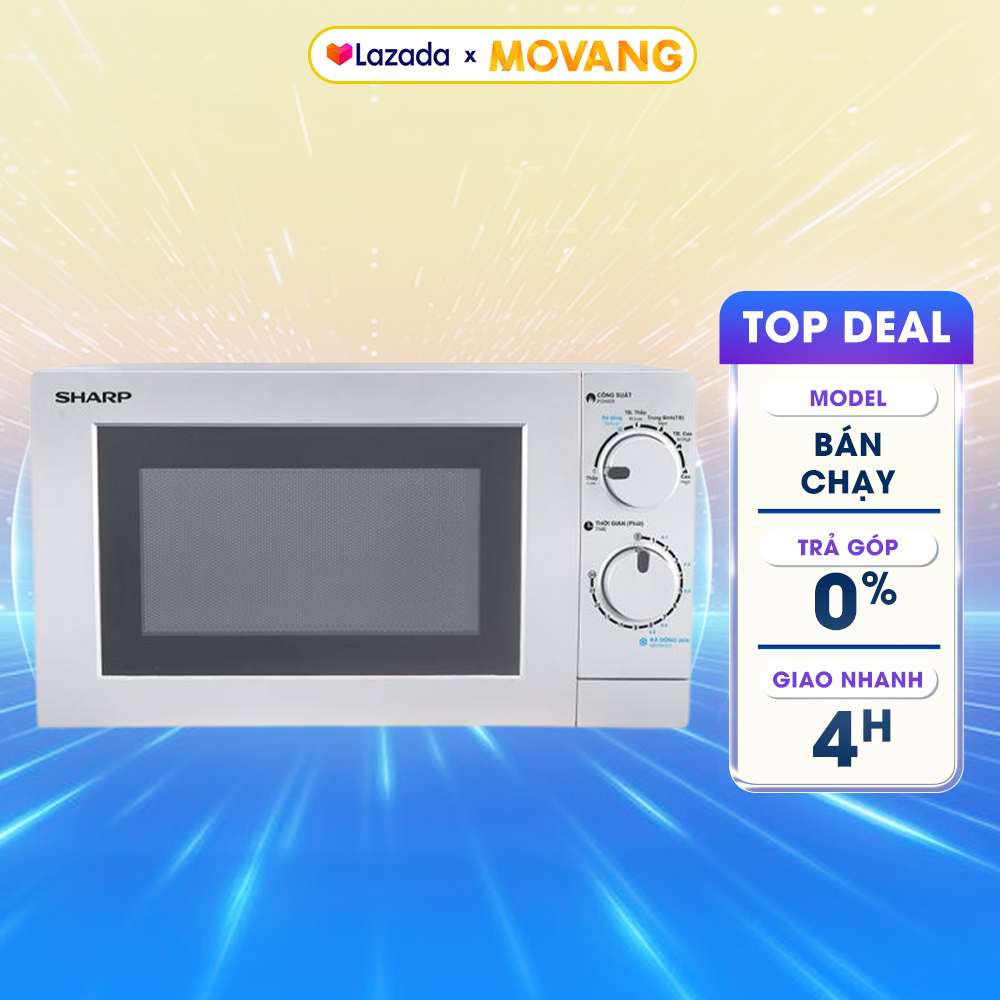 [GIAO TẠI HCM] - Lò Vi Sóng Sharp R-207VN-SL (20L)