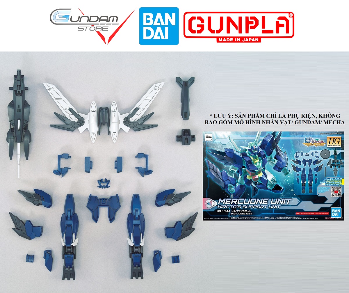 Mô hình gundam hg mercuone unit bandai hgbdre 1/144 build divers re : rise high grade đồ chơi lắp ráp anime nhật