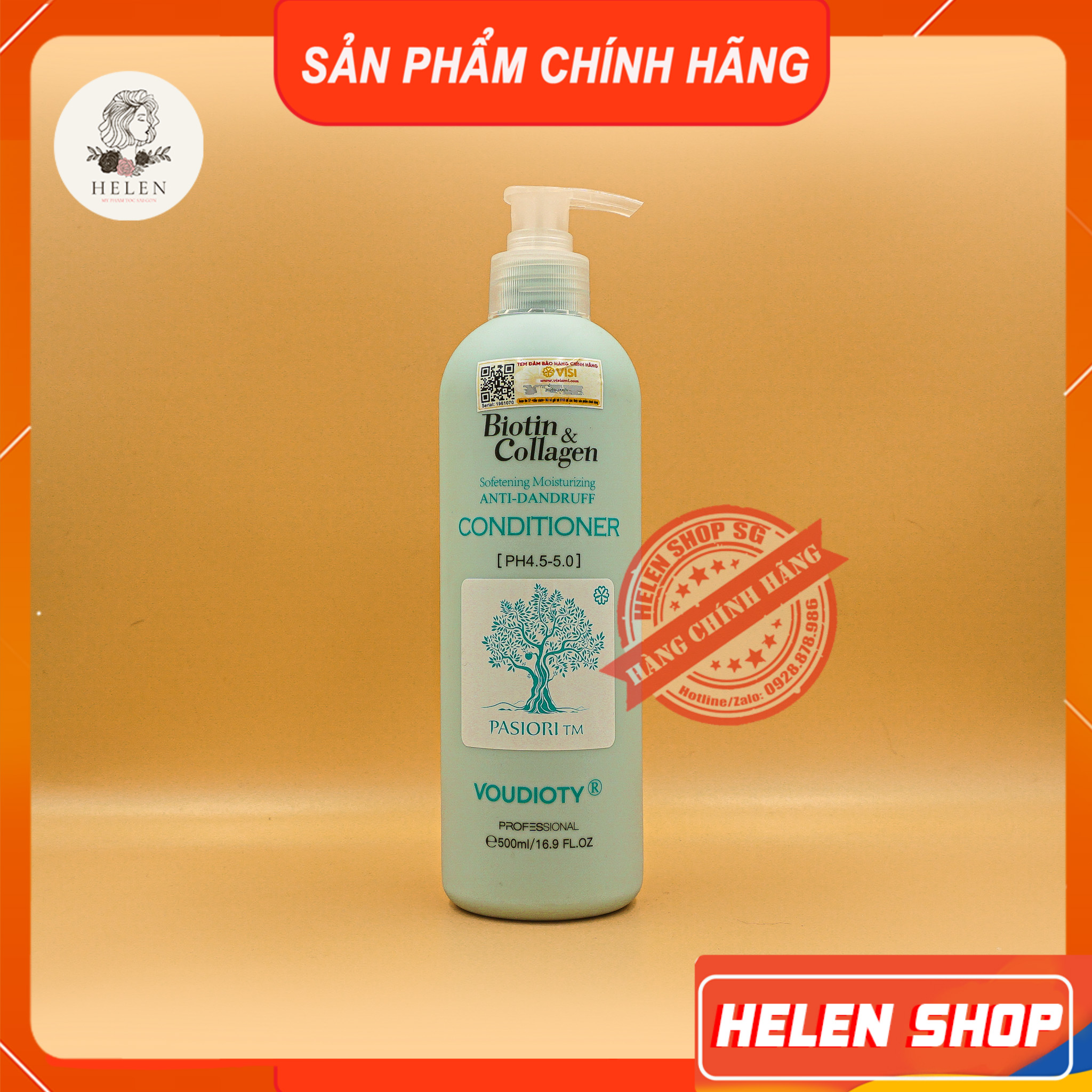 Cặp dầu gội xả biotin collagen xanh dương 500-1000ml | ngăn gàu biotin collagen voudioty