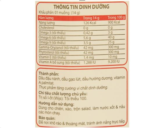 Dầu ăn thượng hạng Neptune Light can 2L