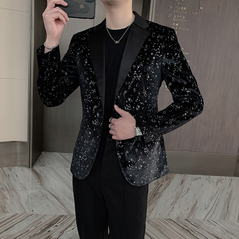 Áo blazer nam thiết kế kim sa 2022 Áo khoác trang phục sân khấu ca sĩ DJ Áo Khoác ĐầM Công Sở đám cưới Áo khoác blazer 2021 Áo khoác nam