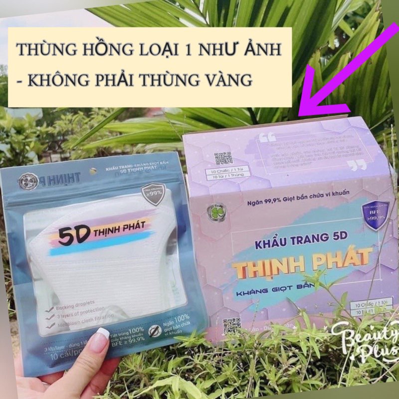 [THÙNG 100 CÁI] Khẩu Trang 5D Mask Thịnh Phát Cao Cấp,HÀNG CHÍNH HÃNG