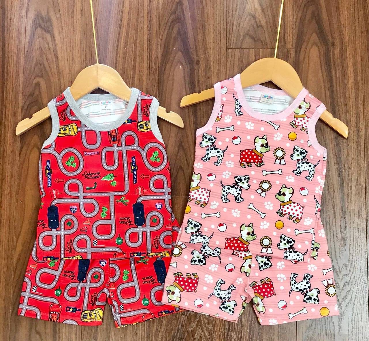 [6-16KG] COMBO 4 BỘ BA LỖ MẶC HÈ CHO BÉ TRAI BÉ GÁI