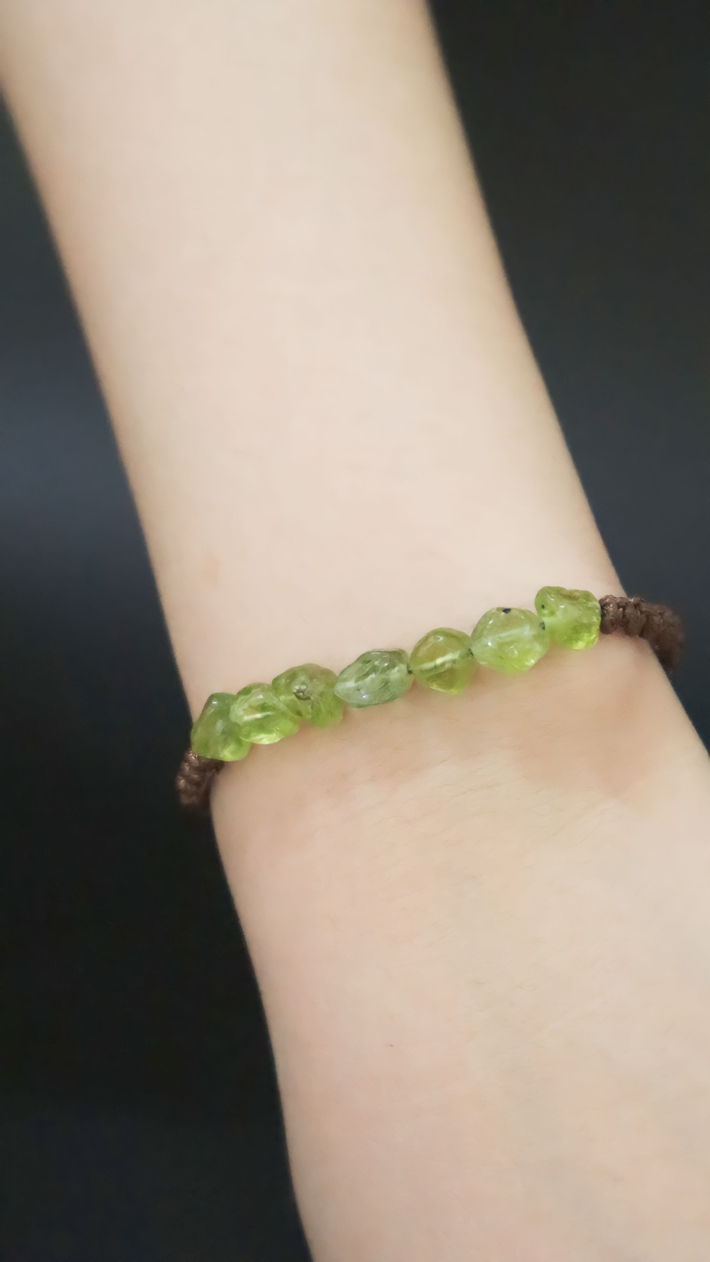 Vòng Tay Đá Peridot Handmade