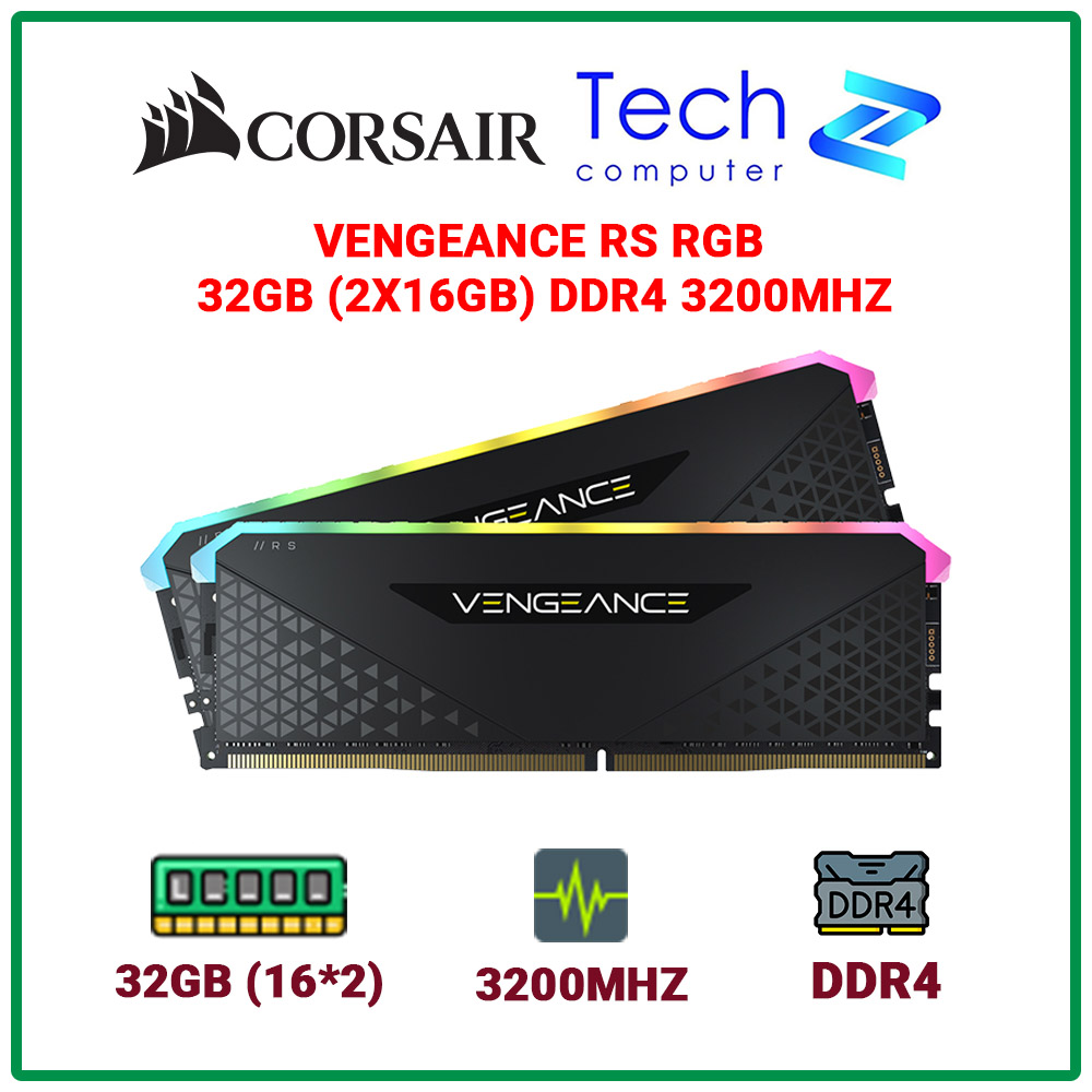 Ram corsair vengeance rs rgb 32gb ddr4 3200mhz