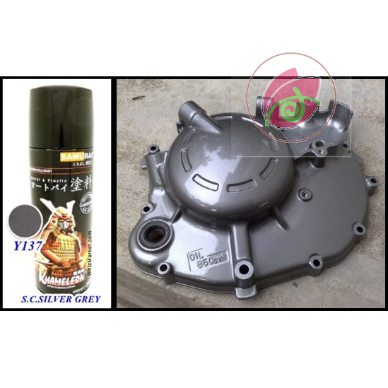 SƠN xịt xe máy SAMURAI màu xám bạc Y137 lóc máy