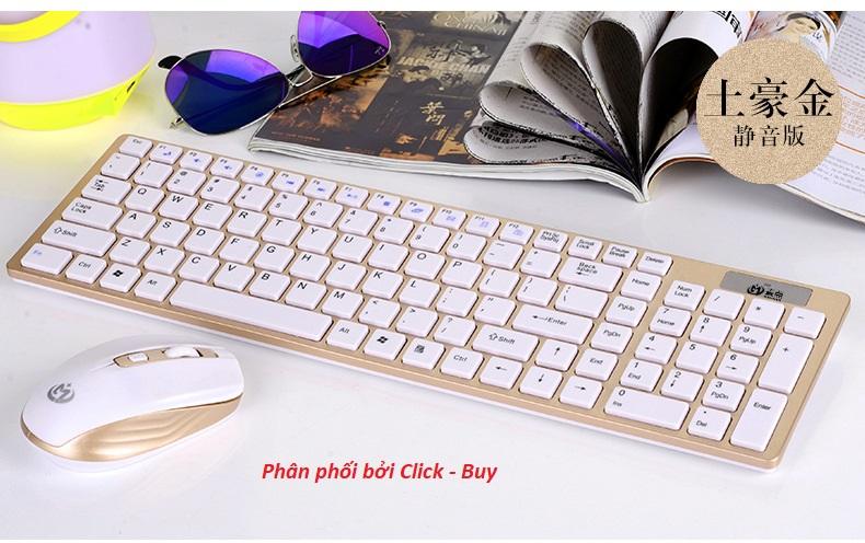 Bàn Phím Máy Tính, Bàn Phím Ngoài Laptop, Combo Bàn Phím Và Chuột Md-260 đẳng Cấp ( TẶng KÈm 4 Pin Và Lót Chống Bụi ) By Happy Future