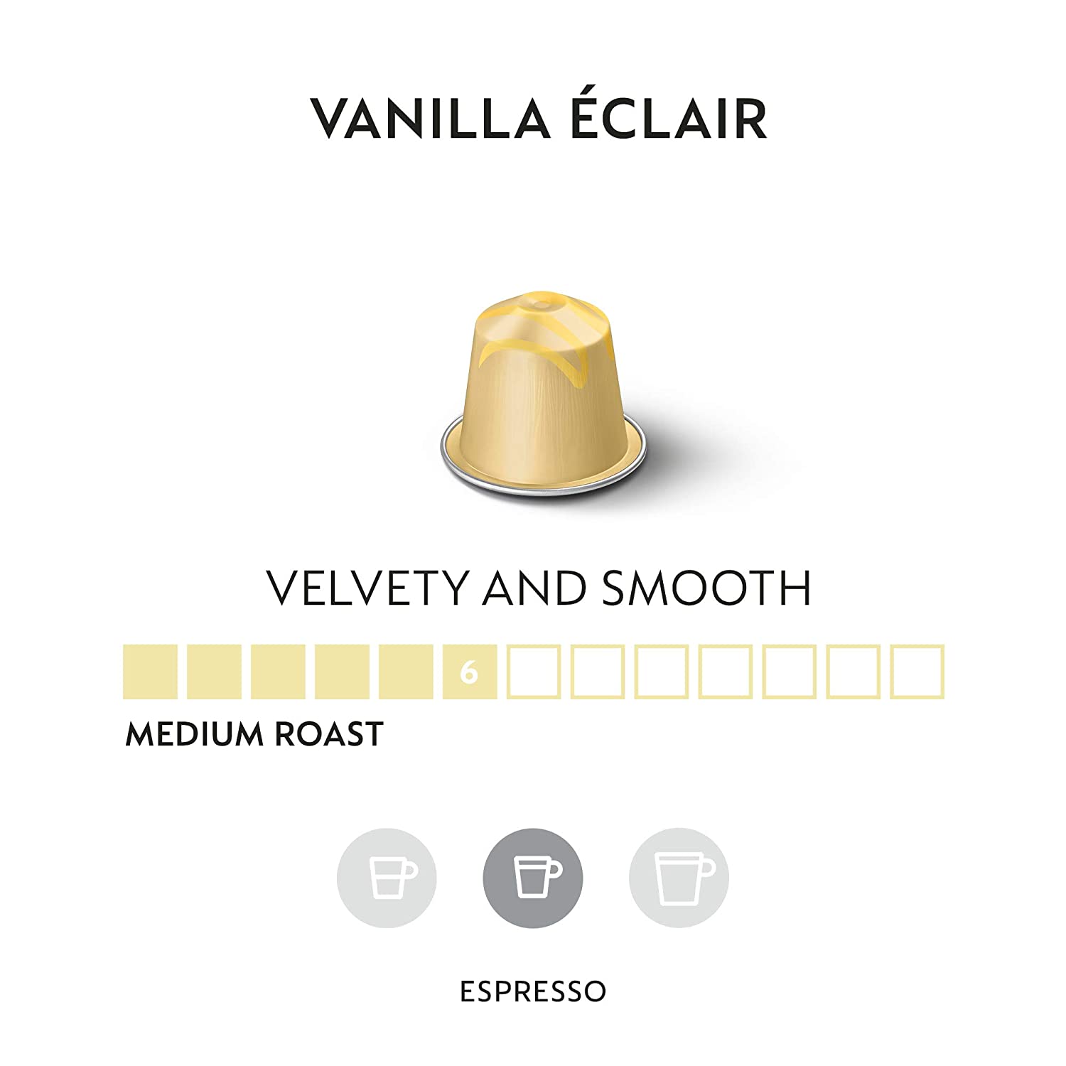 HCMVANILLA ECLAIR - New Date 2021 Nespresso Coffee Capsule Intensity 6