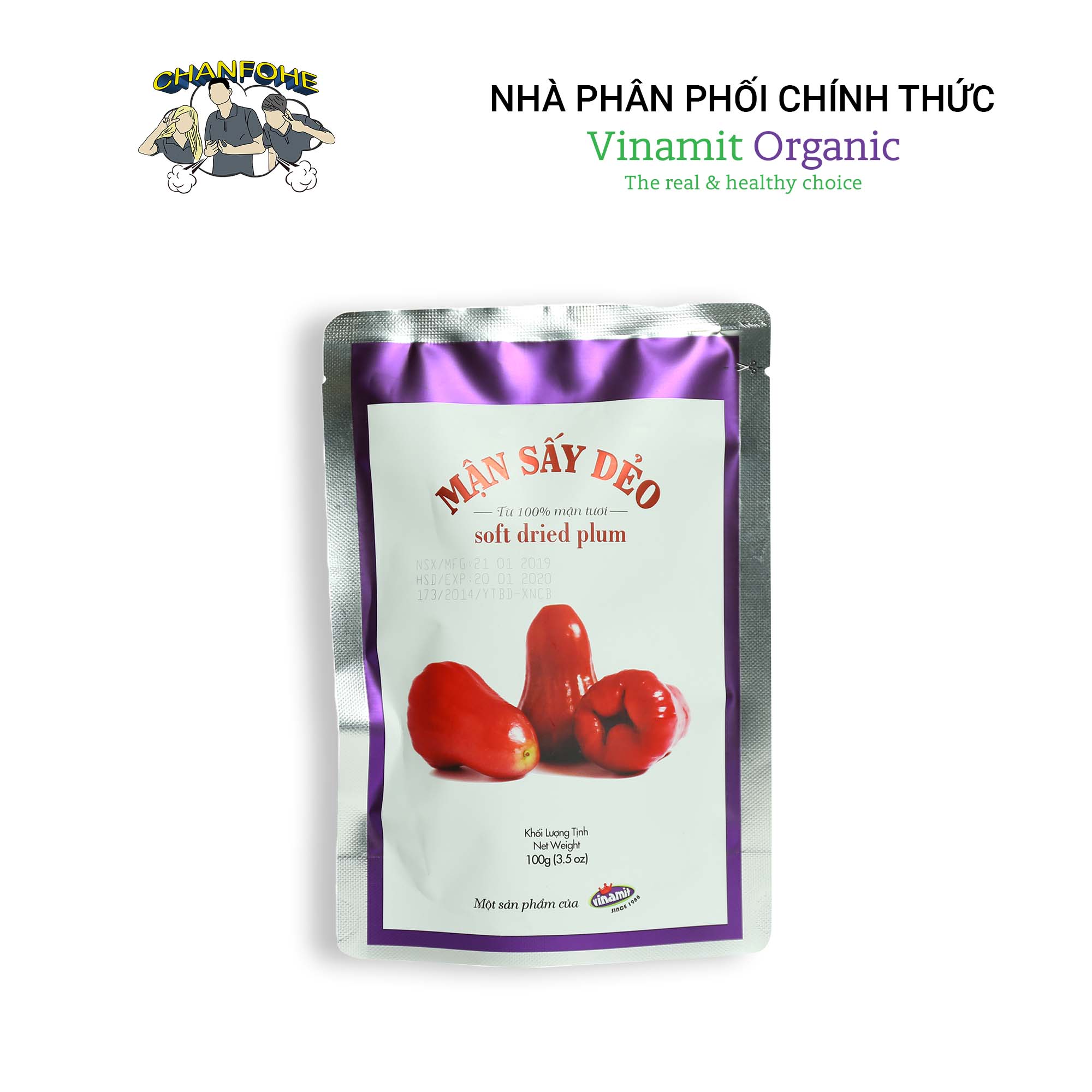 Mận sấy dẻo Vinamit Gói 100g/250g