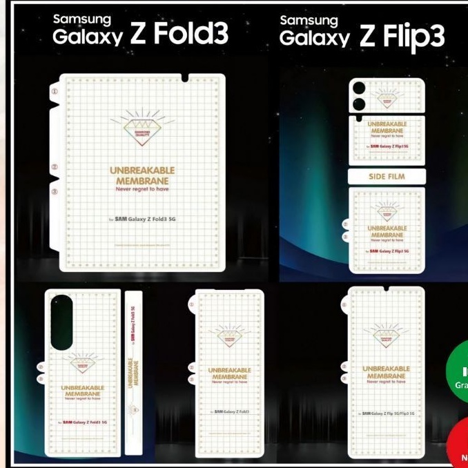 Miếng dán ppf trong suốt cho samsung galaxy z fold 4 , z fold 3, z flip 3