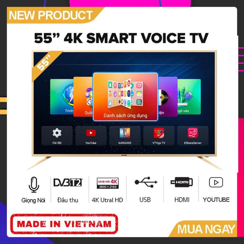 Bảng giá Smart Voice Tivi Asanzo 55 inch UHD 4K - Model 55UV8 (Android, Điều Khiển Giọng Nói, Truyền Hình KTS) - Bảo Hành 2 Năm