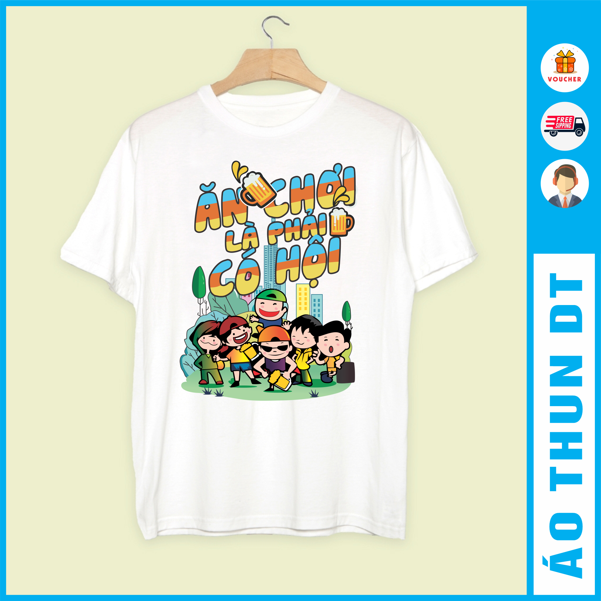 Áo nhóm - Ăn chơi là phải có hội