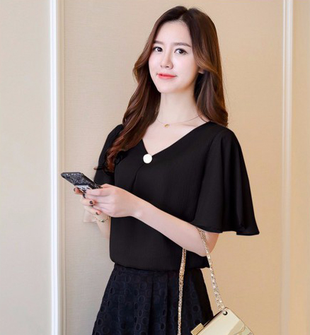 ÁO KIỂU SƠ MI TAY LOE CINDY CÔNG SỞ