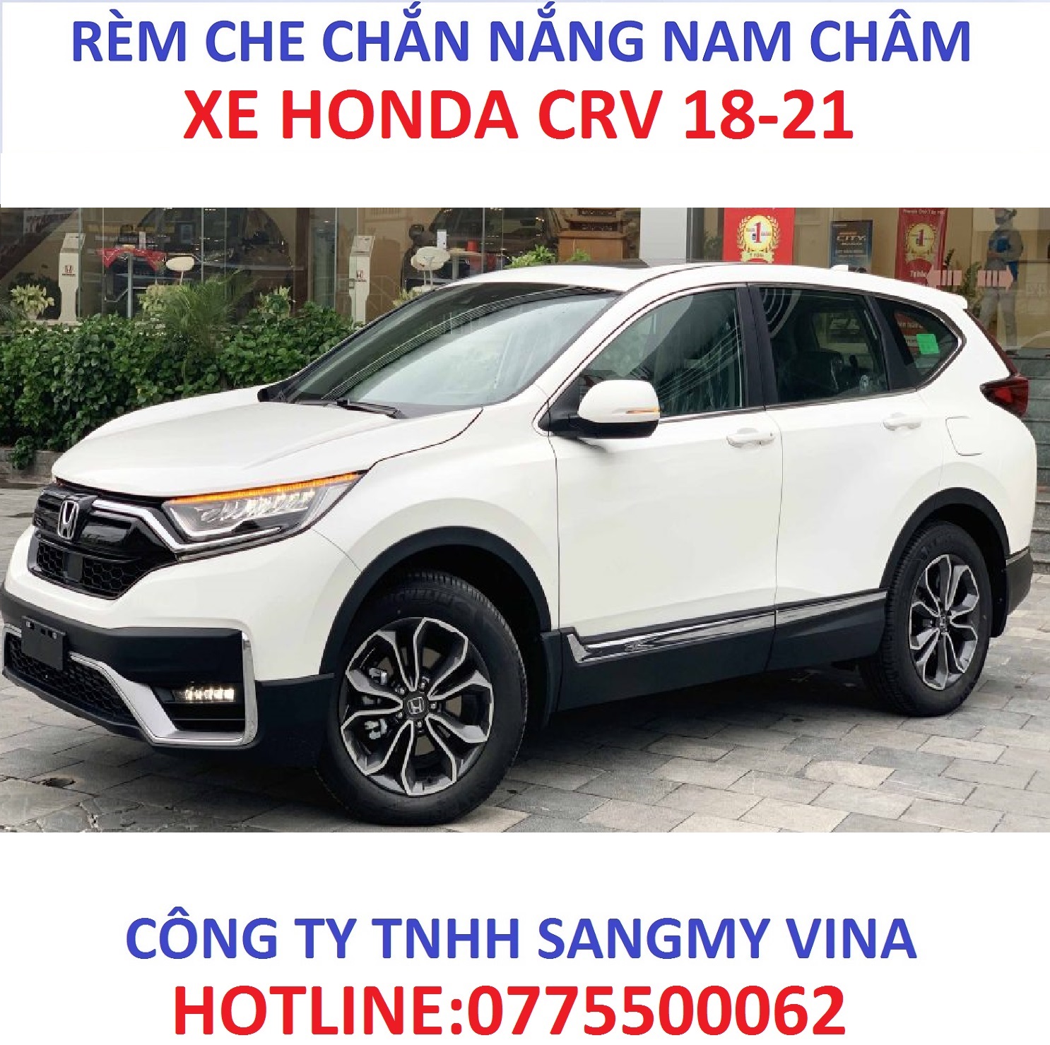 RÈM CHE NẮNG NAM CHÂM HONDA CRV 2018-2021