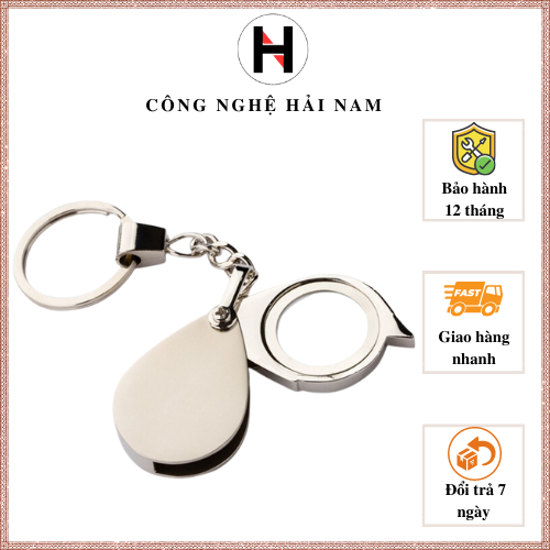 Kính lúp dạng móc khóa cầm tay phóng đại 15 lần