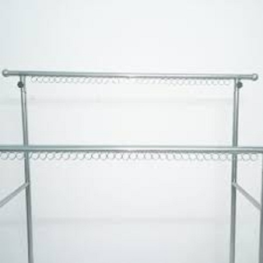 Sào phơi inox đôi có khoen chắc chắn
