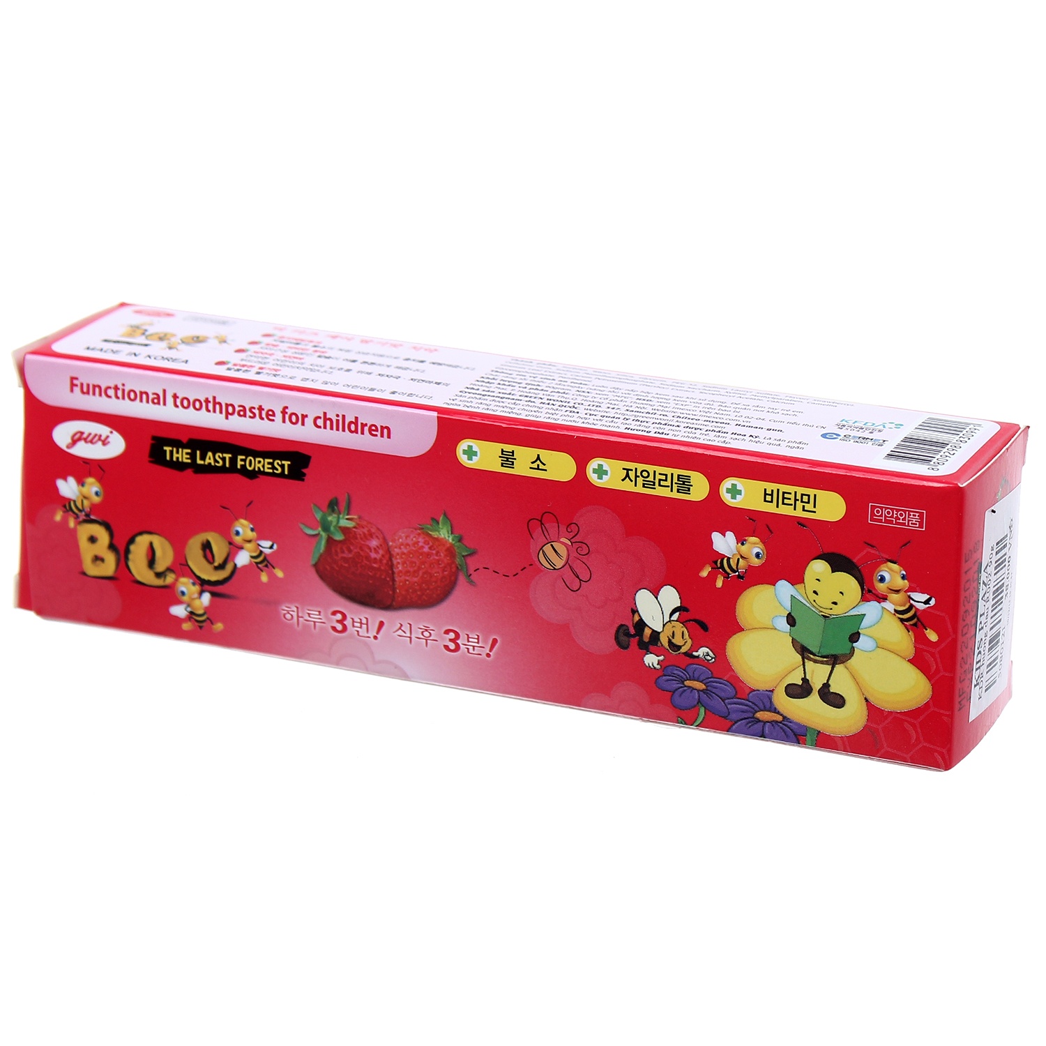 Kem Đánh Răng Trẻ Em Bee Hàn Quốc 90gr đủ mùi
