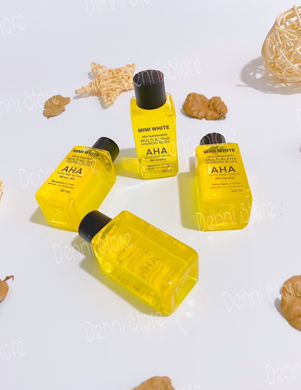 01 cặp chai serum AHA MIMI WHITE và VitC 30ml
