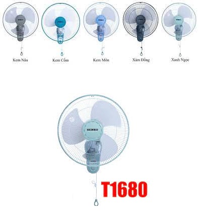 [HCM]Quạt treo tường 1 dây SenKo T1688 (Mã mới T1680)