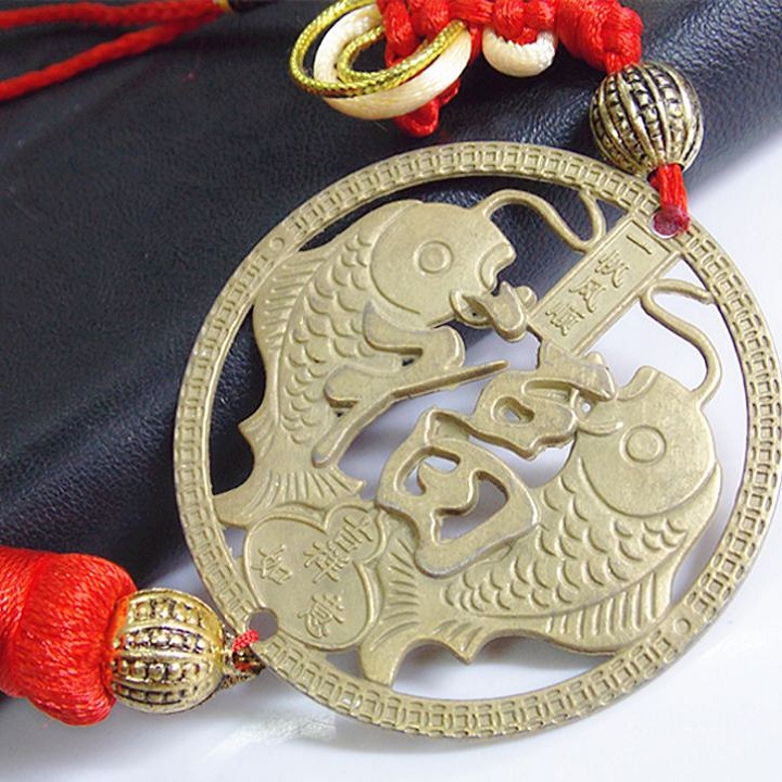 Dây Đồng Xu Cặp Cá Chép Phong Thủy