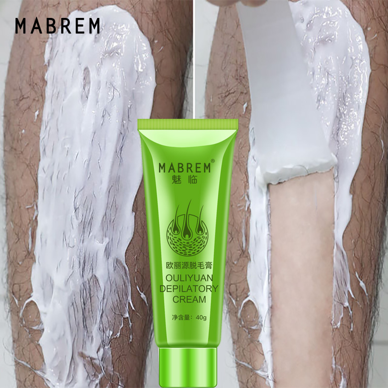 MABREM Hair Removal Cream Painless Hair Remover For Armpit Legs And Arms Skin Care Body Care Depilatory Cream 40g For Men Women 4.7 nhập khẩu