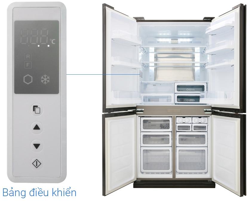 Tủ lạnh Sharp Inverter 678 lít SJ-FX688VG-BK
