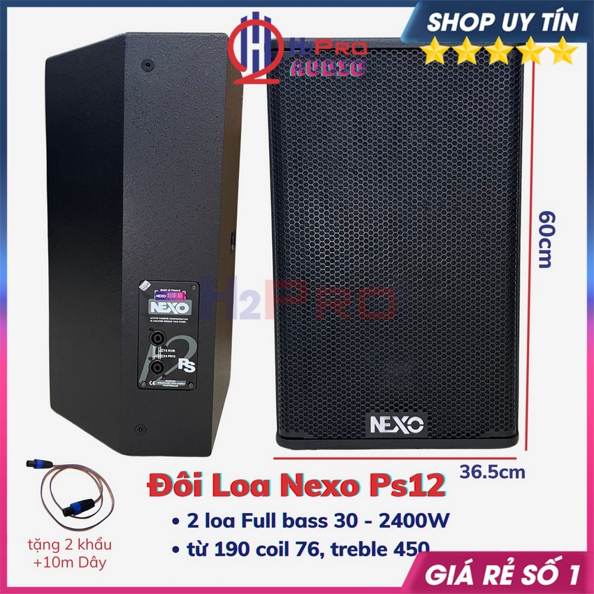 Đôi Loa Full 30 Nexo PS12 2400W Từ 190 Coil 76 - Treble 450, Loa Karaoke Gia Đình Bass 30 Nexo Sống Động - H2Pro Audio