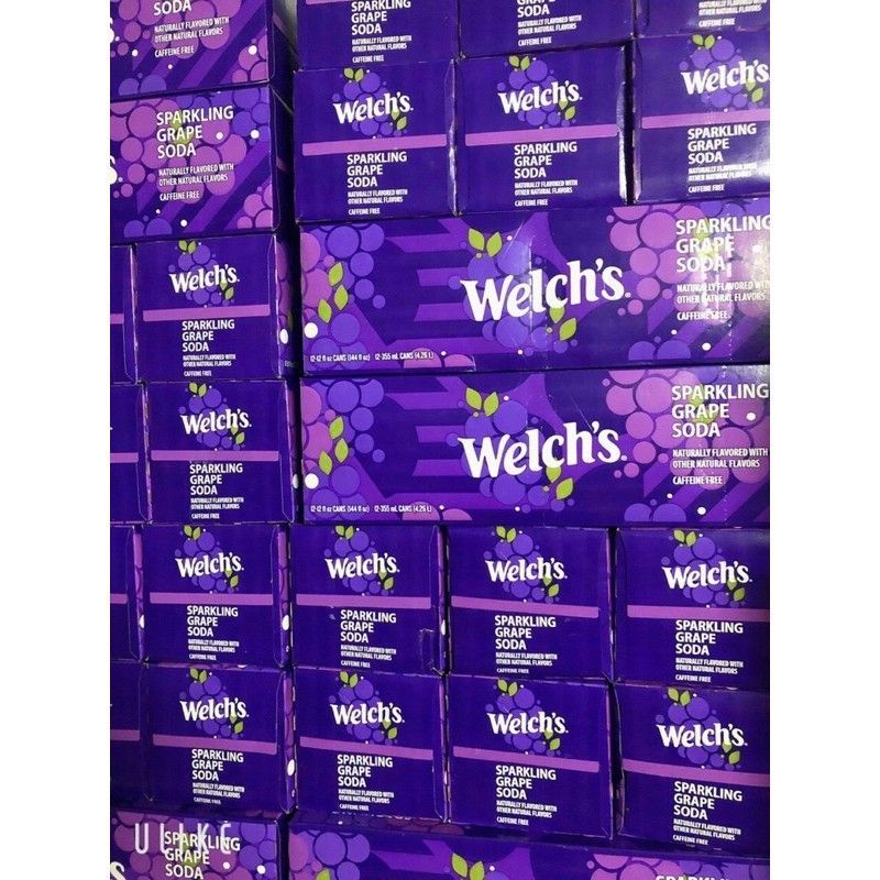 Soda welch's nho Hàn Quốc lốc 12 lon