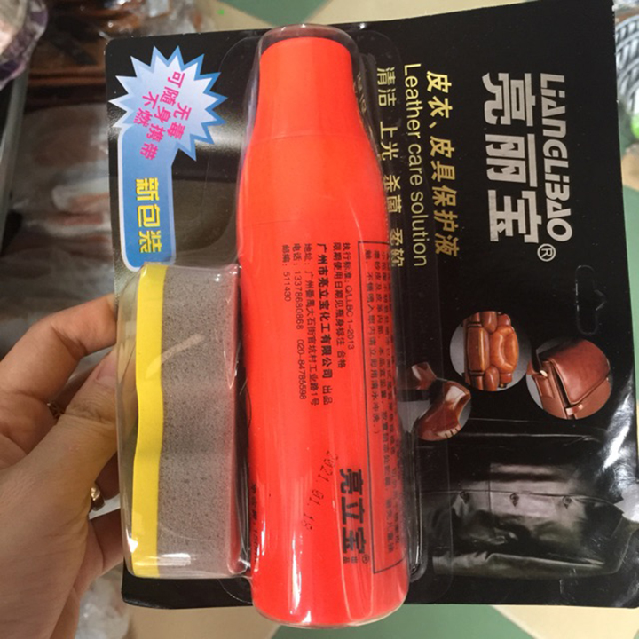 Chai xịt nước đánh bóng đồ da (ĐÁNH MỐC ÁO DA GIÀY DA)