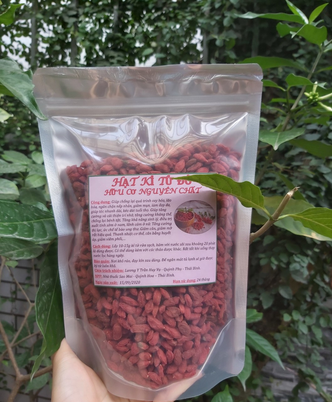 100gr hạt kỷ tử đỏ nguyên chất lương y