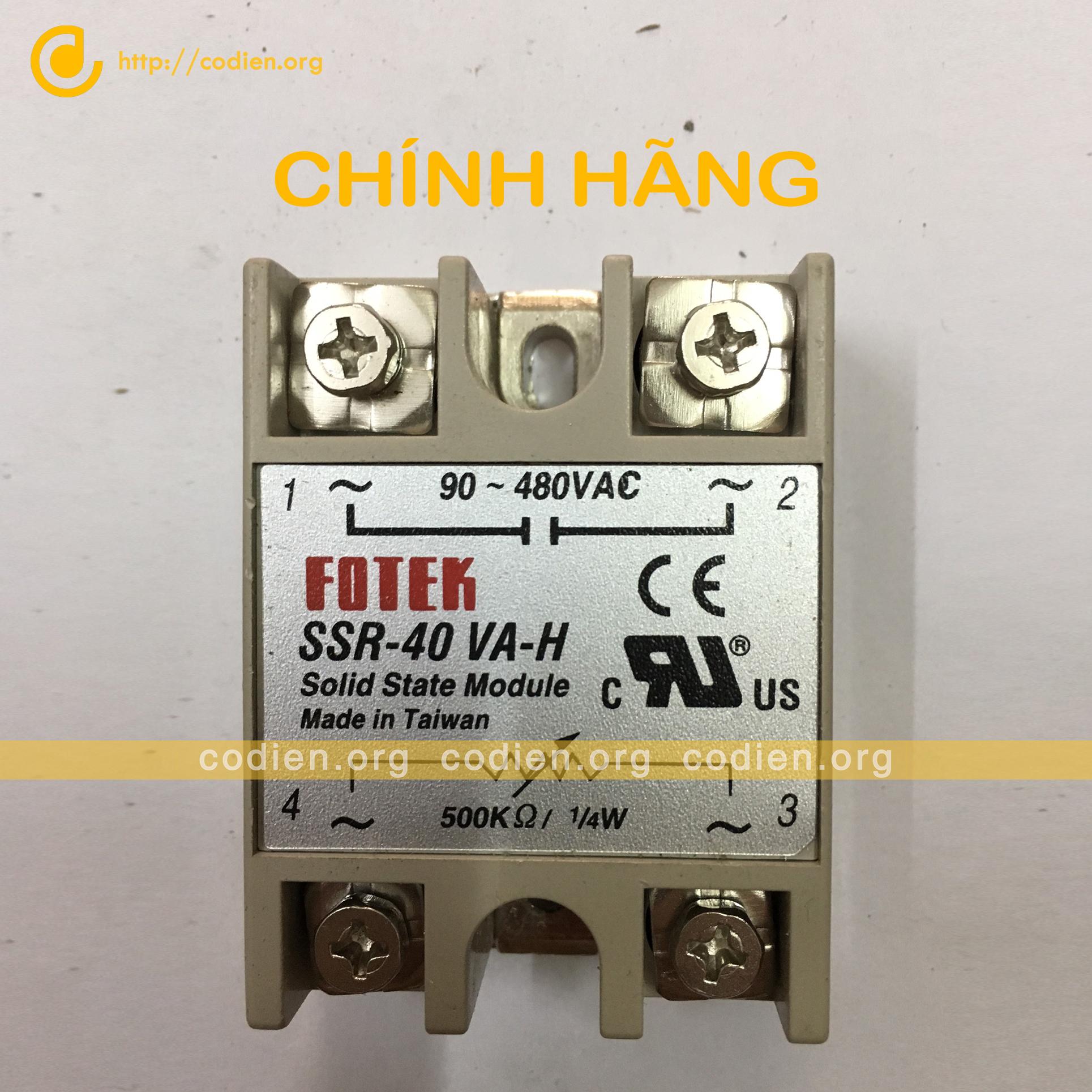 Rơ le bán dẫn Fotek SSR-40 VA-H