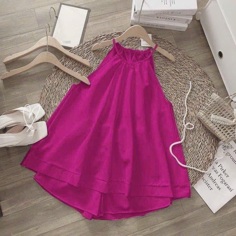 Set bộ cổ yếm vải voan cực xinh.